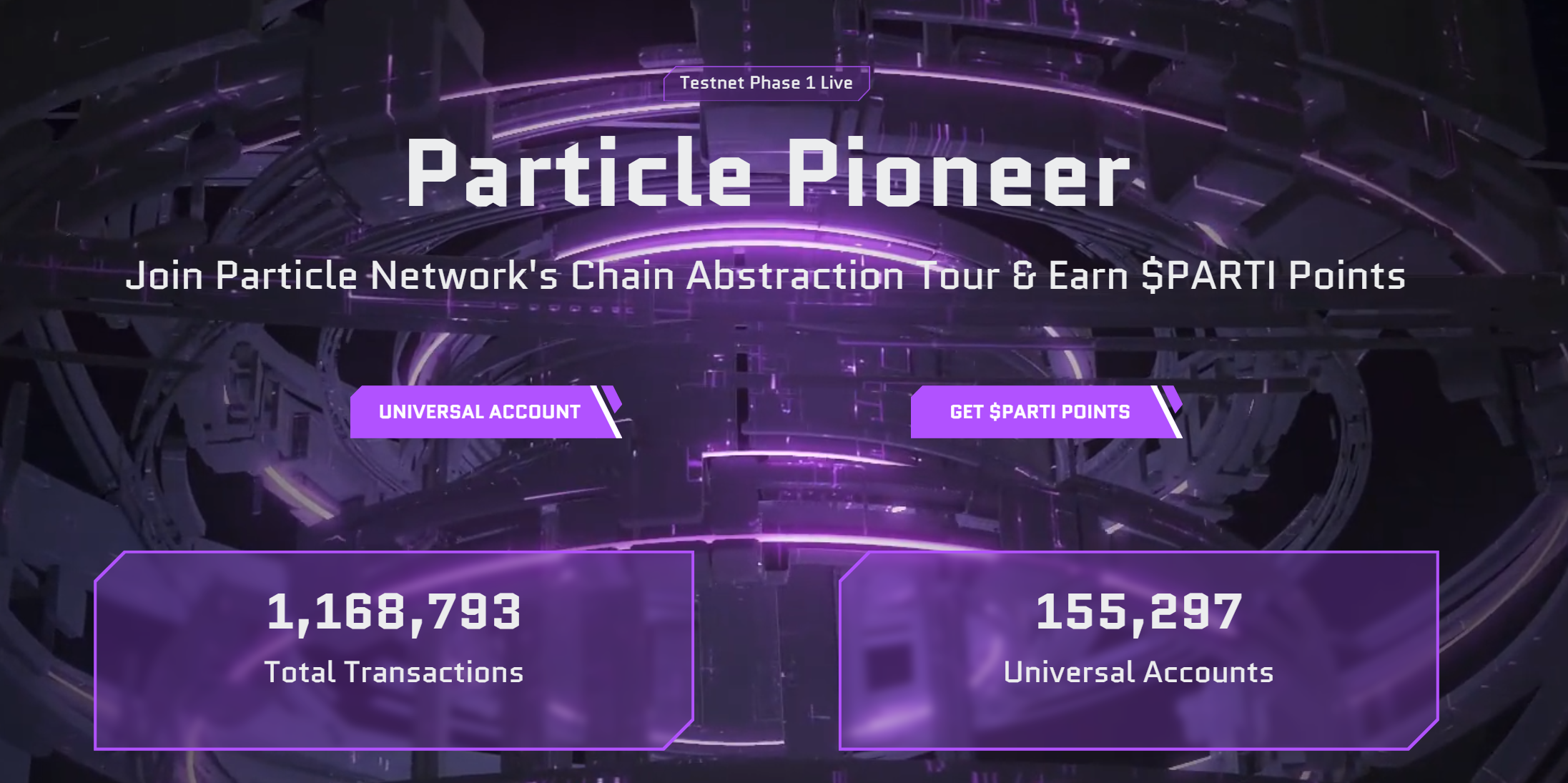 “Particle Pioneer”粒子网络测试网积分任务，需要用到测试网资产，在The People's Launchpad上获取“$PARTI ”积分奖励！