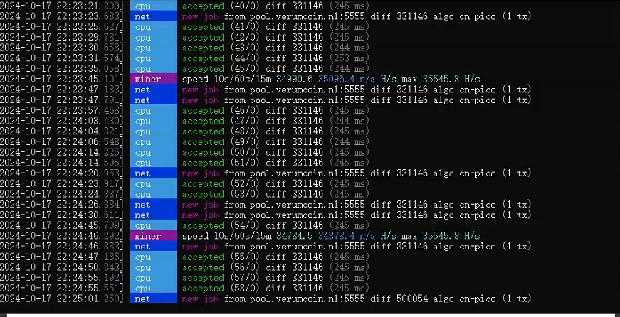 头矿！verumcoin、适用设备CPU&GPU！